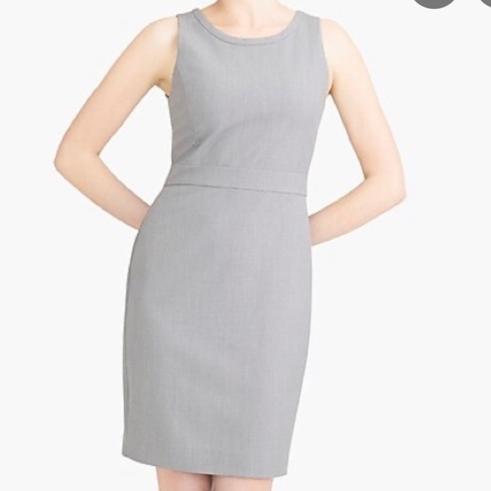Gray Sheath Work Dress